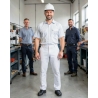 Pantalon de travail pas cher Blanc avec poche genouillere — mise en situation : Industrie, Portrait individuel
