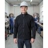 Veste polaire de travail homme noire — mise en situation : Industrie, Portrait individuel