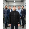 Veste polaire de travail homme noire — mise en situation : Industrie, Équipe