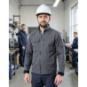 Veste de travail homme grise Tulsa — mise en situation : Industrie, Portrait individuel