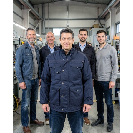 VESTE HIVER BEAVER CHATEL01 marque DASSY vetement de travail — mise en situation : Industrie, Équipe