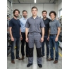 Pantalon de travail Dassy Gris et noir Boston — mise en situation : Industrie, Équipe
