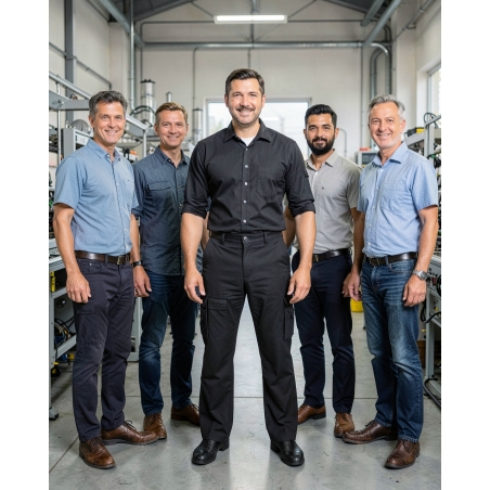 Pantalon de travail homme noir Kingston — mise en situation : Industrie, Équipe