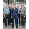Pantalon bleu de travail Marine coupe BOSTON par DASSY — mise en situation : Industrie, Équipe