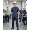 Pantalon de travail homme Liverpool bleu marine — mise en situation : Industrie, Portrait individuel