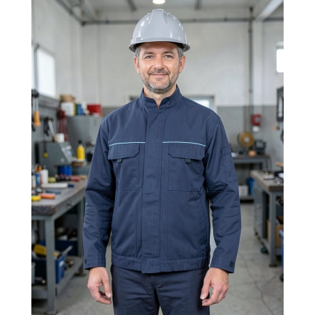 PBV BLOUSON TYPHONCoton PolyesterMARINE 2 — mise en situation : Industrie, Portrait individuel