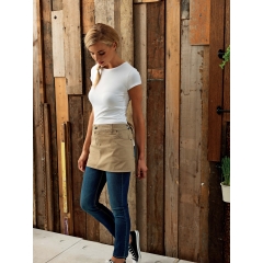 Tablier femme serveuse Beige Coton