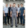 Pantalon de travail gris homme coupe confort — mise en situation : Industrie, Équipe
