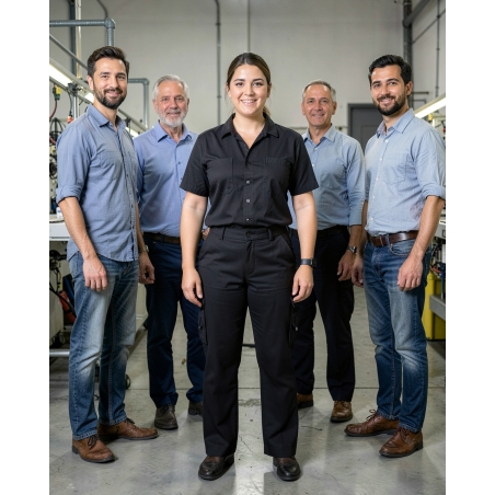 Liverpool Pantalon de travail par Dassy Noir — mise en situation : Industrie, Équipe