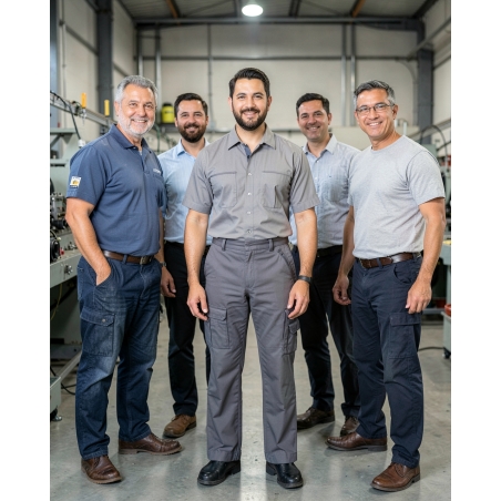 Pantalon de travail Dassy Gris KINGSTON01 — mise en situation : Industrie, Équipe