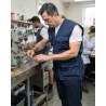 Gilet de travail polaire Mach2 bleu marine — mise en situation : Industrie, Action métier