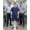 Bermuda de travail Mach2 bleu marine — mise en situation : Industrie, Équipe