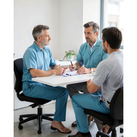 Pantalon médical ventre plat — mise en situation : Médical / infirmier, bureau_patient