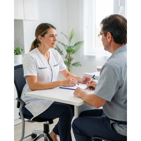 Tenue infirmière aide soignante fermeture zip ZIP102T — mise en situation : Médical / infirmier, bureau_patient