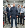Veste de pluie de travail bleu marine — mise en situation : Industrie, Équipe