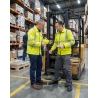 Veste de travail haute visibilité jaune fluo (Lega) — mise en situation : hv_entrepot_action,