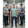 T-shirt de travail gris — mise en situation : Industrie, Équipe