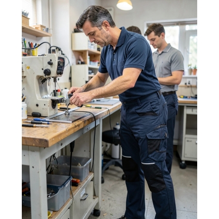 Pantalon de travail Originals 2 bleu marine — mise en situation : Industrie, Action métier
