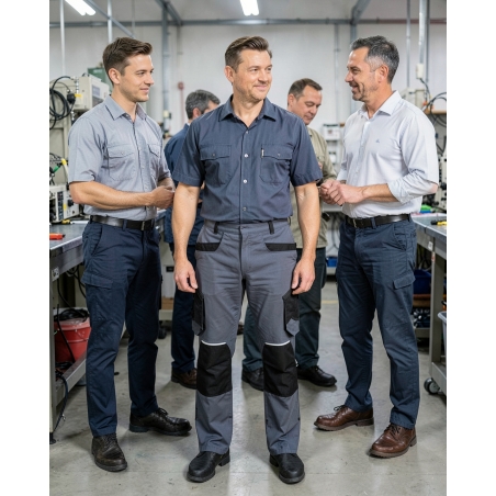 Pantalon de travail Originals 2 gris — mise en situation : Industrie, Équipe