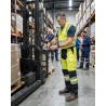 Pantalon de travail haute visibilité jaune fluo Mach HV — mise en situation : hv_entrepot_action,
