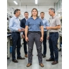 Pantalon de travail corporate gris – Homme/Femme — mise en situation : Industrie, Équipe