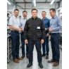 Veste de travail Panostyle marron et vert — mise en situation : Industrie, Équipe