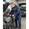 Combinaison de travail 1 zip bicolore Noir et Gris — mise en situation : mecanique_action,