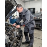 Combinaison de travail Mach5 2 gris et noir — mise en situation : mecanique_action,