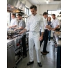 Pantalon de Cuisine blanc Mixte SFA — mise en situation : Cuisine / restauration, brigade_equipe