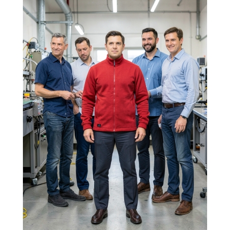 Del+ Veste Vernon Rouge XXL — mise en situation : Industrie, Équipe