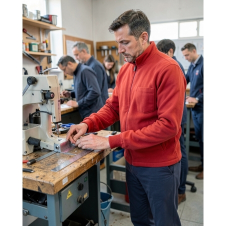 Del+ Veste Vernon Rouge XXL — mise en situation : Industrie, Action métier
