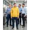 Sweat-shirt capuche homme yellow TXXL — mise en situation : Industrie, Équipe