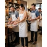 Tablier bavette blanc cupcake maison — mise en situation : tablier_salle_equipe,