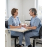 Tunique vétérinaire Popeline — mise en situation : Médical / infirmier, bureau_patient