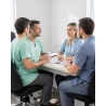 Blouse de dentiste professionnelle BEN3 Europe – tunique médicale vert nil pour cabinet dentaire — mise en situation : Médical