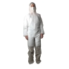 Combinaison jetable blanche avec capuche CPP-W40