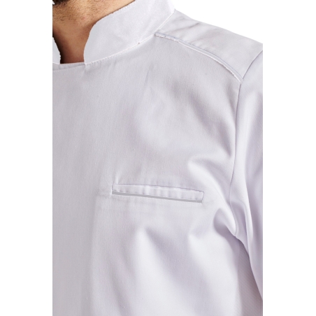 Veste de cuisine blanche personnalisable avec marquage logo