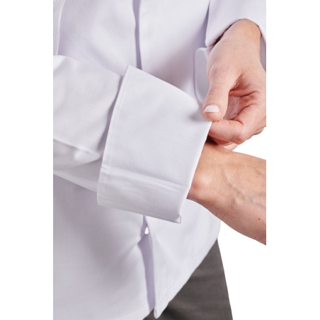 Veste de cuisine blanche personnalisable avec marquage logo