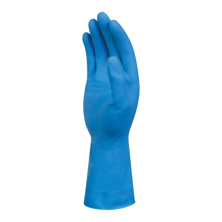 Gant latex chloriné bleu Delta Plus VE241