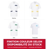 Exemples de finitions de la tunique médicale homme pas cher selon disponibilité du stock : marine, jaune, vert, turquoise