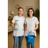 Équipe en tunique médicale blanche et turquoise Julia