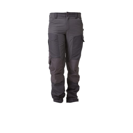 PBV Pantalon de travail stretch SWELL Flex poches genoux Gris – vue 2