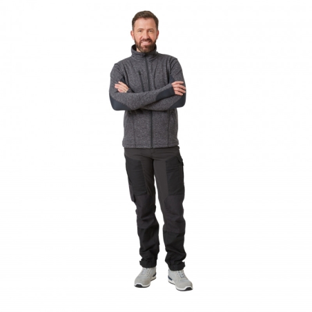 PBV Pantalon de travail stretch SWELL Flex poches genoux Noir – vue 6