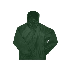 Coupe-vent Reset Unisexe Vert Bouteille B&C – Veste légère personnalisable