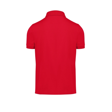 Polo Rouge Homme Manches Courtes MY POLO 180 B&C – vue 2