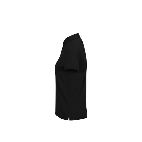 Polo Noir Femme Manches Courtes MY POLO 210 B&C – vue 3