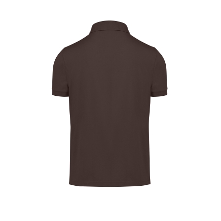 Polo Marron Homme Manches Courtes MY POLO 180 B&C – vue 2