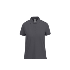 Polo Femme Gris B&C My Polo 210 – Coton Piqué Personnalisable