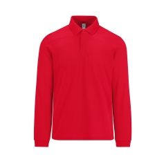 Polo Rouge Homme Manches Longues MY POLO 210 B&C