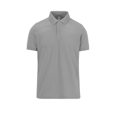 Polo Gris Homme Manches Courtes MY POLO 180 B&C – Personnalisé en France